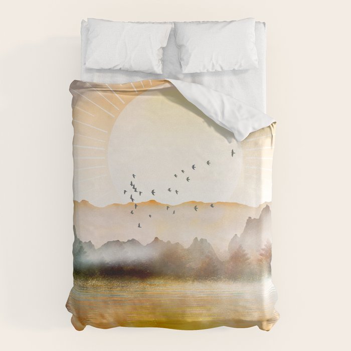 Lake Sunrise Duvet Cover Gallery Image 6
