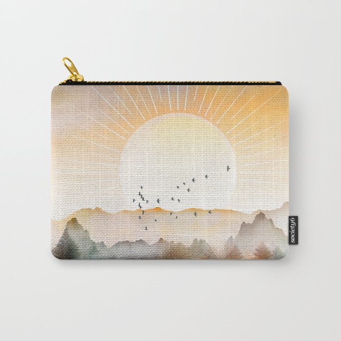 Lake Sunrise Carry All Pouch Gallery Image 1