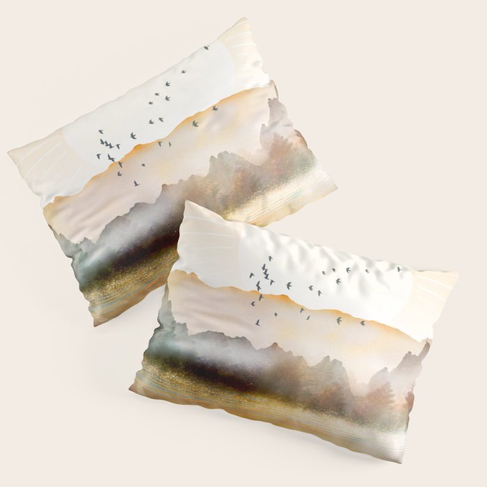Lake Sunrise Pillow Sham Gallery Image 3