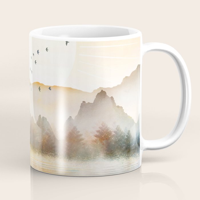 Lake Sunrise Coffee Mug Gallery Image 1