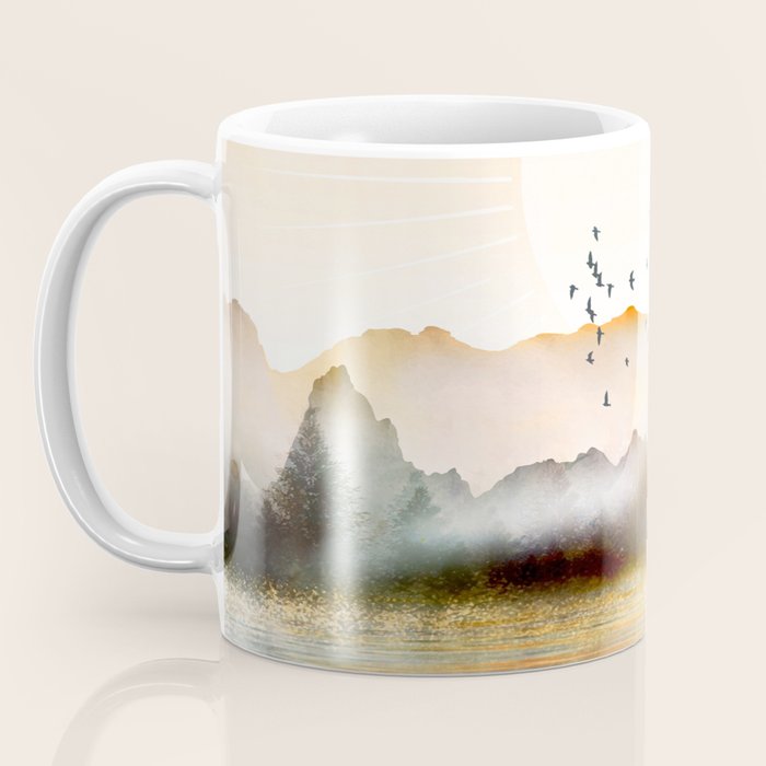 Lake Sunrise Coffee Mug Gallery Image 3