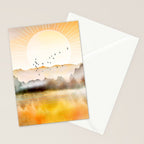 Lake Sunrise Stationery Card Gallery Image 2