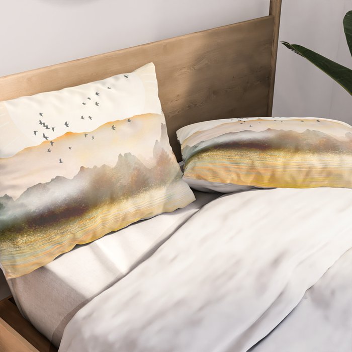 Lake Sunrise Pillow Sham Gallery Image 2