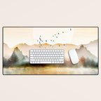 Lake Sunrise Desk Mat Gallery Image 1