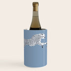 Leaping Cheetahs Cornflower Wine Chiller Gallery Image 2