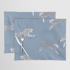 Leaping Cheetahs Cornflower Placemat Gallery Image 1