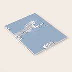 Leaping Cheetahs Cornflower Notebook Gallery Image 3