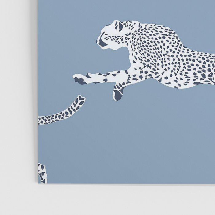 Leaping Cheetahs Cornflower Poster Gallery Image 3