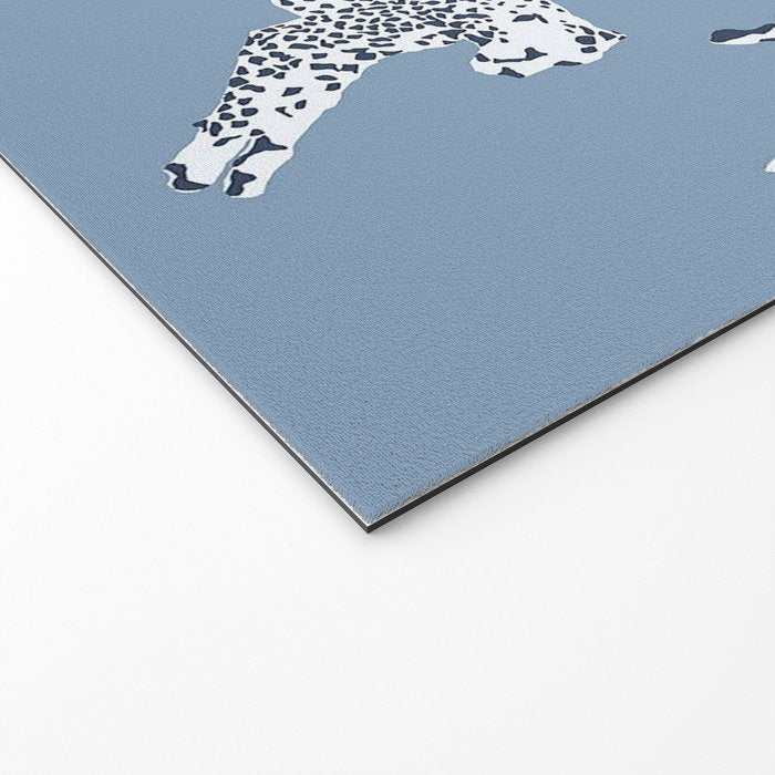 Leaping Cheetahs Cornflower Welcome Mat Gallery Image 2
