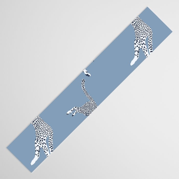 Leaping Cheetahs Cornflower Table Runner Gallery Image 3