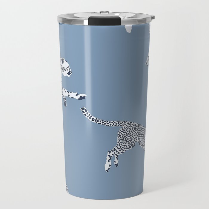 Leaping Cheetahs Cornflower Travel Mug Gallery Image 1