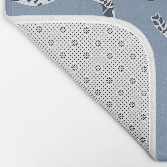 Leaping Cheetahs Cornflower Bath Mat Gallery Image 2