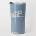 Leaping Cheetahs Cornflower Travel Mug Gallery Image 3