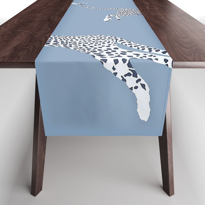 Leaping Cheetahs Cornflower Table Runner Gallery Image 1