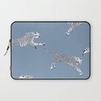 Leaping Cheetahs Cornflower Laptop Sleeve Gallery Image 1