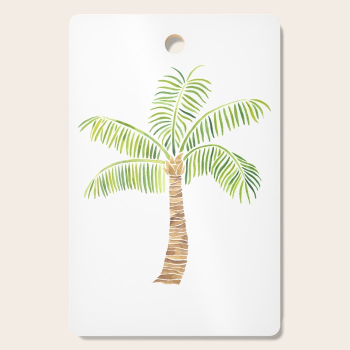 Palm Tree Watercolor Cutting Board Gallery Image 1