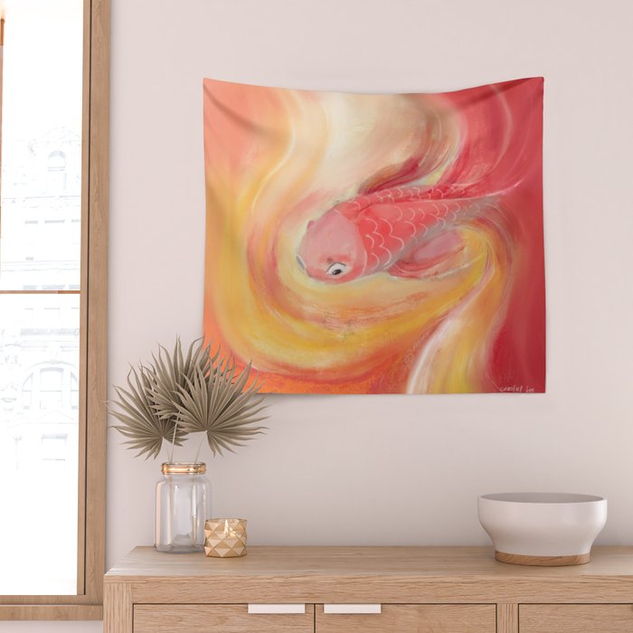 So Koi  Wall Tapestry Gallery Image 2