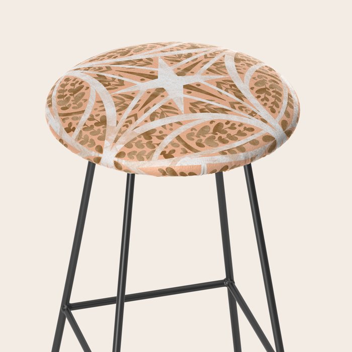 Tile wild leaves starry PF1 Stool Gallery Image 2