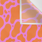 Abstract pink cow print shape pattern Wall Tapestry Gallery Image 3