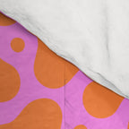 Abstract pink cow print shape pattern Comforter Gallery Image 4