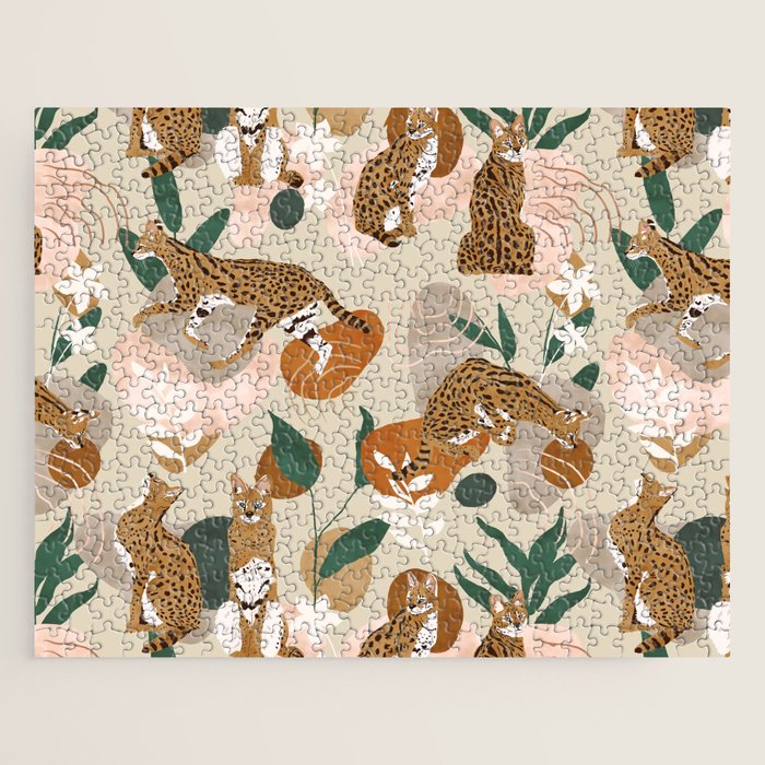 Serval cat abstract nature Jigsaw Puzzle Gallery Image 1
