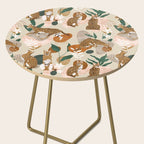 Serval cat abstract nature Side Table Gallery Image 2