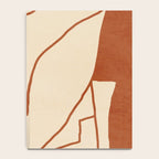 Abstract line art 2 Terracotta 2 Notebook Gallery Image 4