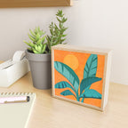 Island Sunset with Banana Tree Mini Art Print Gallery Image 2