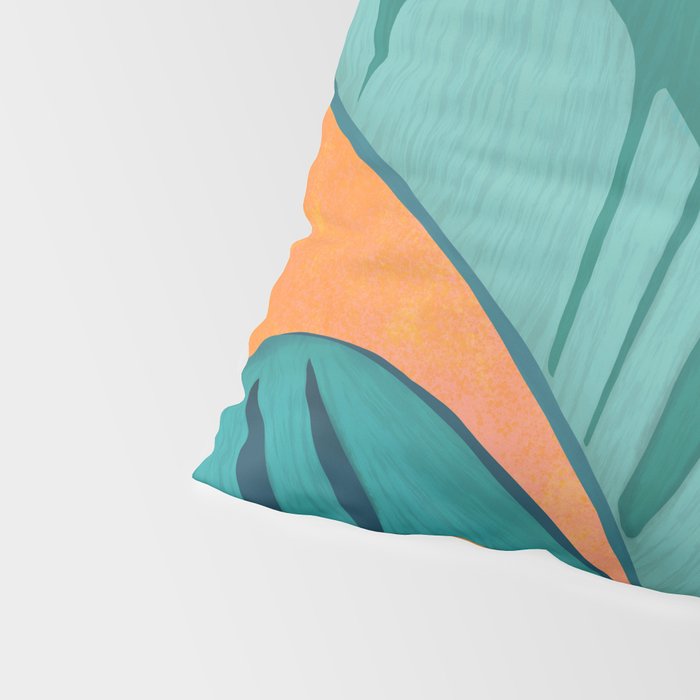 Island Sunset with Banana Tree Pillow Sham Gallery Image 4