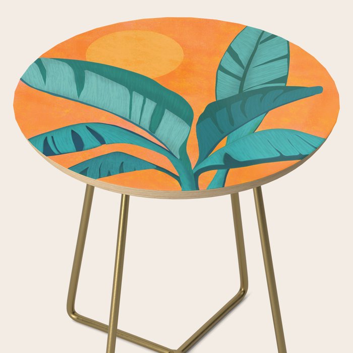 Island Sunset with Banana Tree Side Table Gallery Image 2