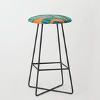 Island Sunset with Banana Tree Stool Gallery Image 1