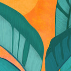 Island Sunset with Banana Tree Coffee Mug Gallery Image 2