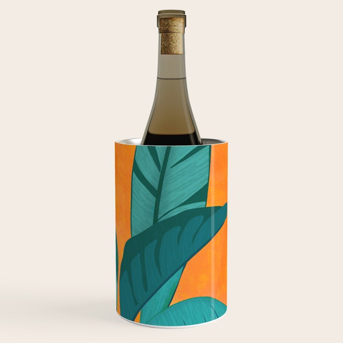 Island Sunset with Banana Tree Wine Chiller Gallery Image 3