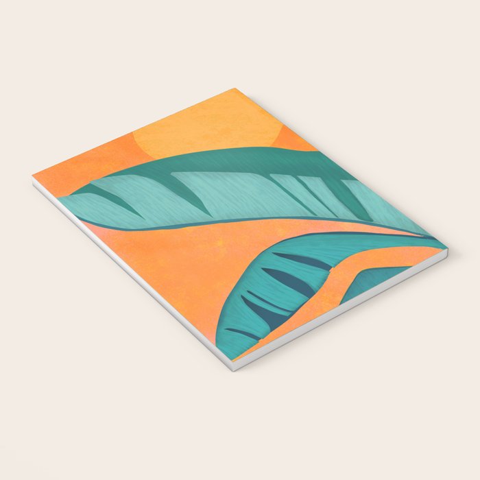 Island Sunset with Banana Tree Notebook Gallery Image 3