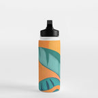 Island Sunset with Banana Tree Water Bottle Gallery Image 3