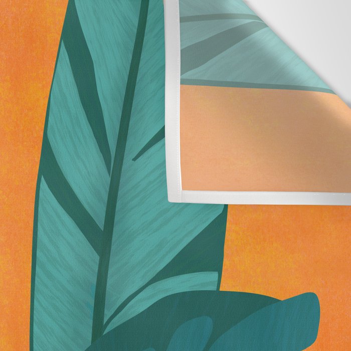 Island Sunset with Banana Tree Wall Tapestry Gallery Image 3