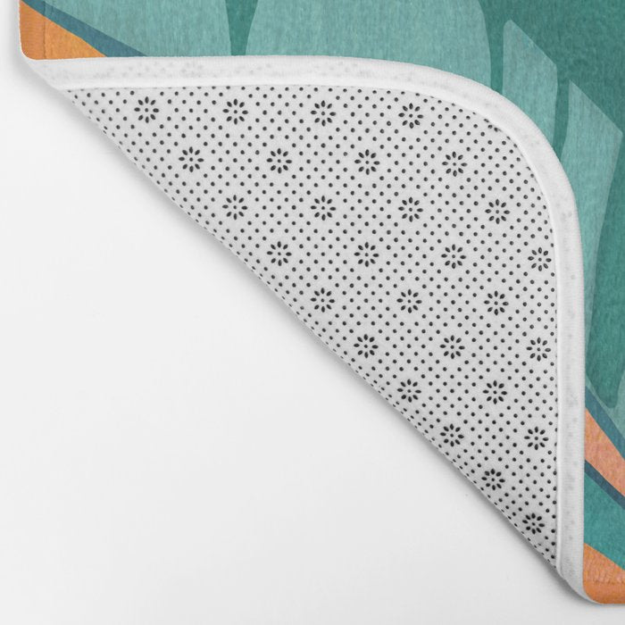 Island Sunset with Banana Tree Bath Mat Gallery Image 2