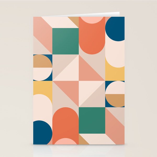 Modern Geometric 73A Stationery Card Gallery Image 2