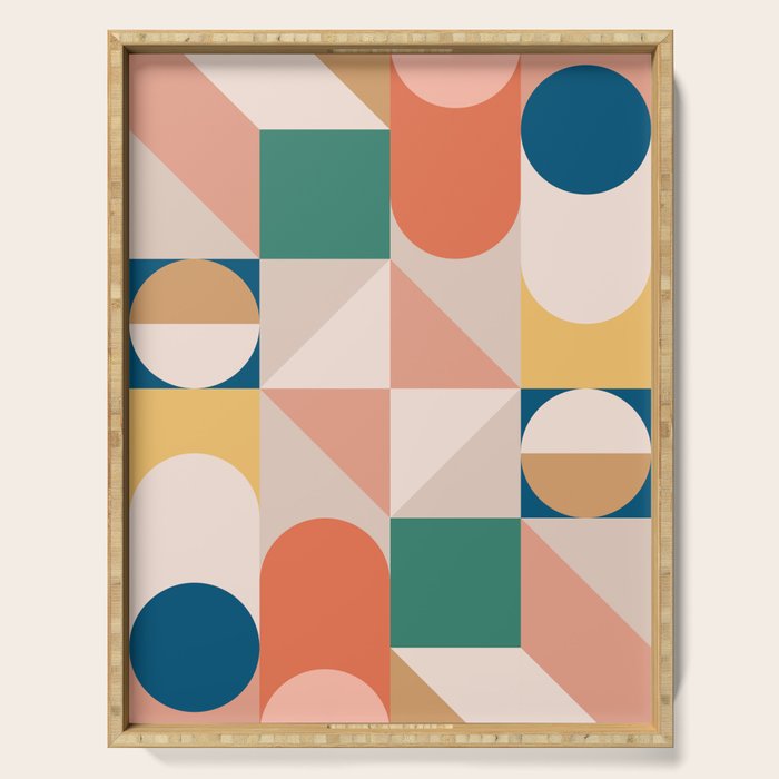 Modern Geometric 73A Serving Tray Gallery Image 1