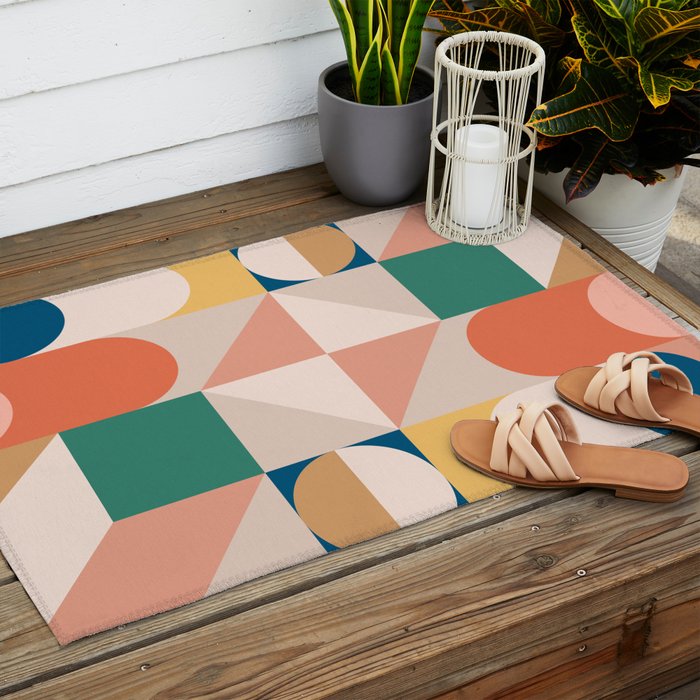 Modern Geometric 73A Outdoor Rug Gallery Image 2