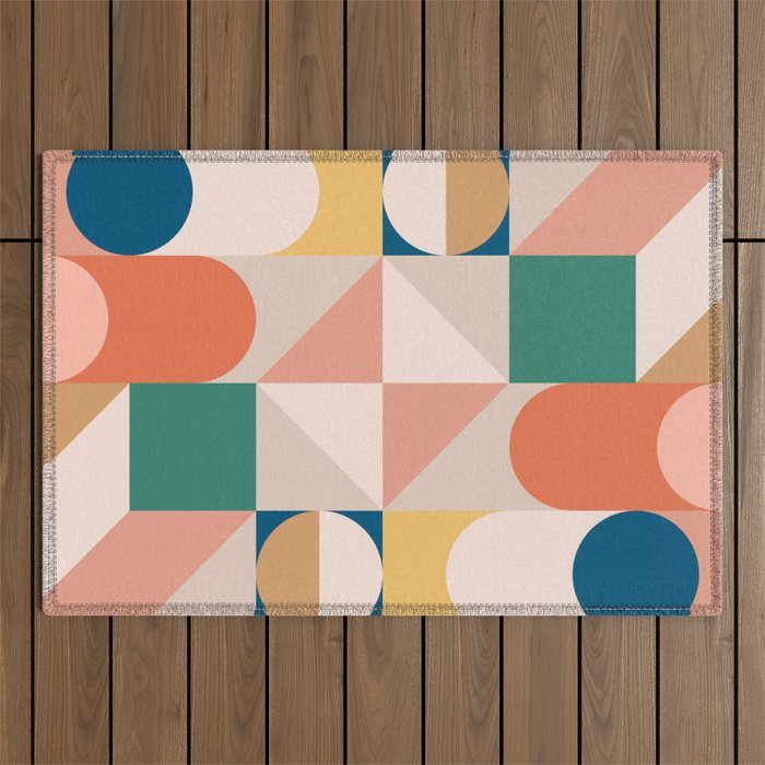 Modern Geometric 73A Outdoor Rug Gallery Image 1