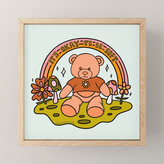 It's Okay to Be Soft Mini Art Print Gallery Image 1
