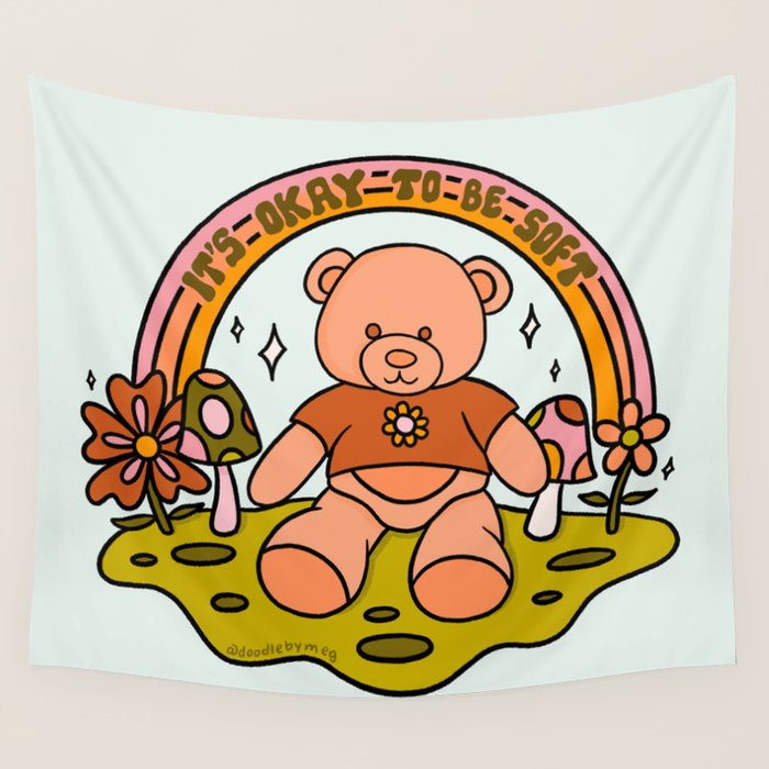 It's Okay to Be Soft Wall Tapestry Gallery Image 1
