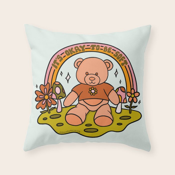 It's Okay to Be Soft Throw Pillow Gallery Image 6