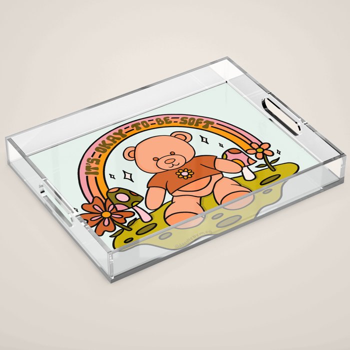 It's Okay to Be Soft Acrylic Tray Gallery Image 1