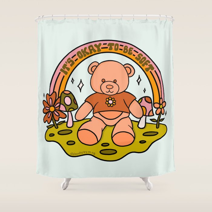 It's Okay to Be Soft Shower Curtain Gallery Image 1