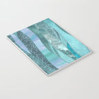 Precious Aqua And Turquoise Glamour Notebook Gallery Image 3