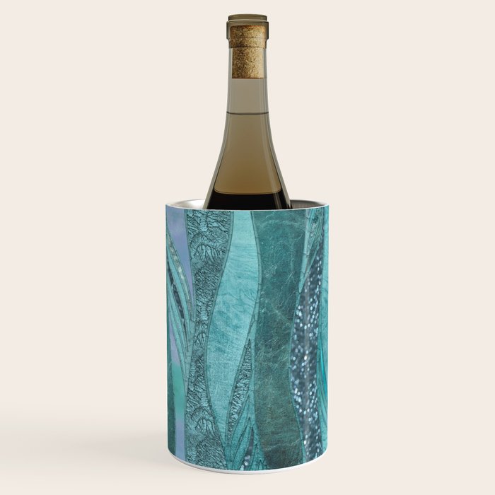Precious Aqua And Turquoise Glamour Wine Chiller Gallery Image 3