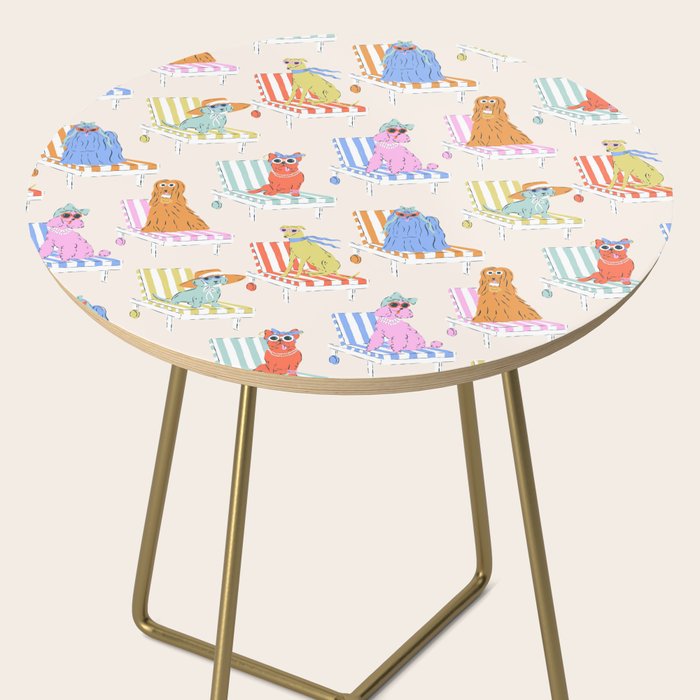 Beach Chair Dogs Side Table Gallery Image 2