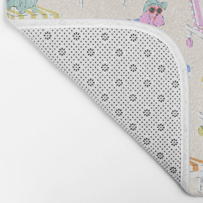 Beach Chair Dogs Bath Mat Gallery Image 2